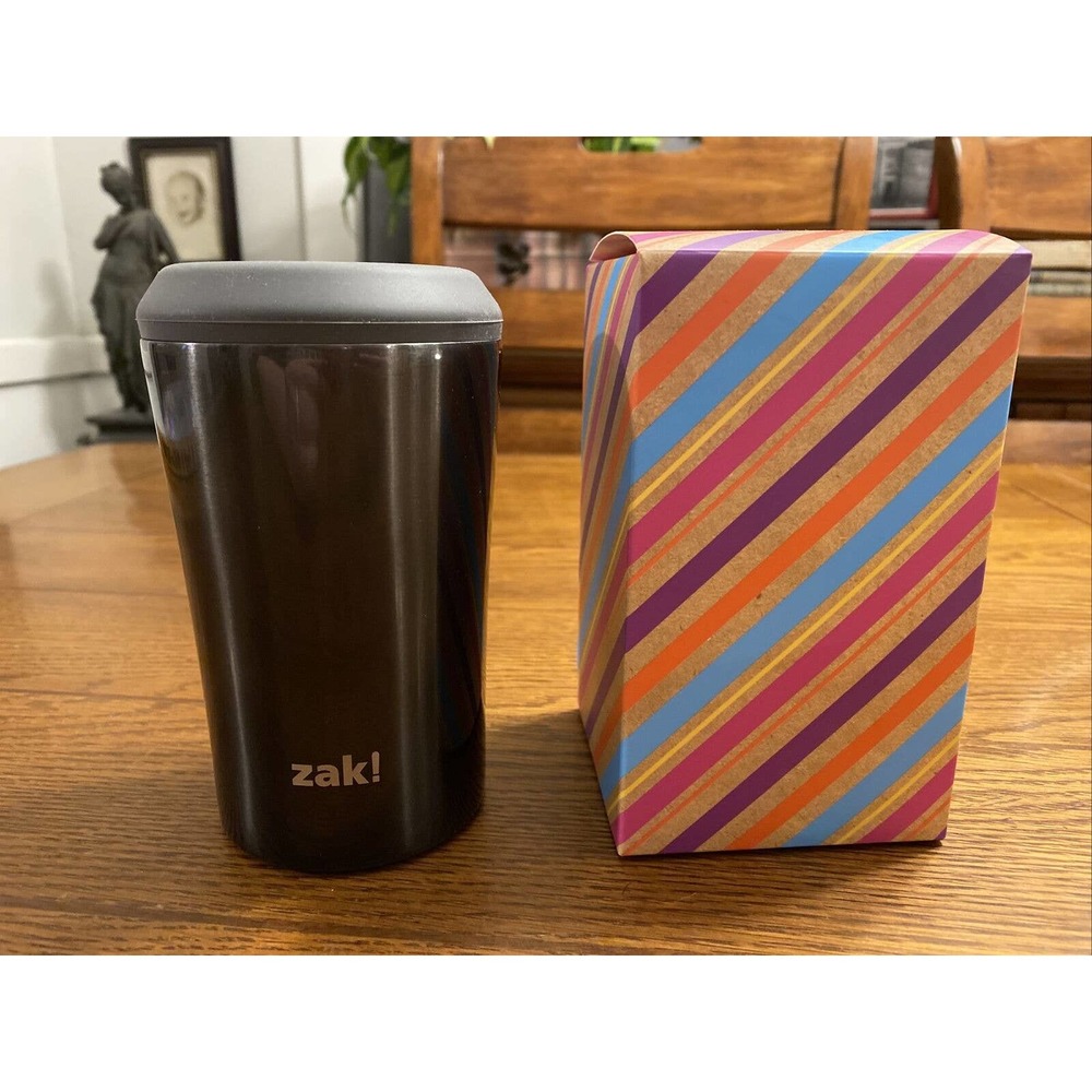 Zak! 4-In-1 Cooler Koozie Keeps Drinks Cold 13oz - Can, Slim, Bottles - Black